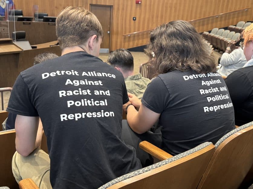 groups attended in opposition to Trump's targeted aggression, the Detroit Alliance Against Racist and Political Repression