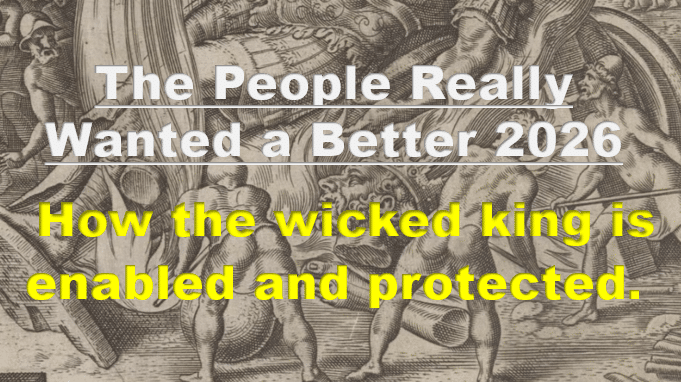 mural: how the wicked king is enabled and protected